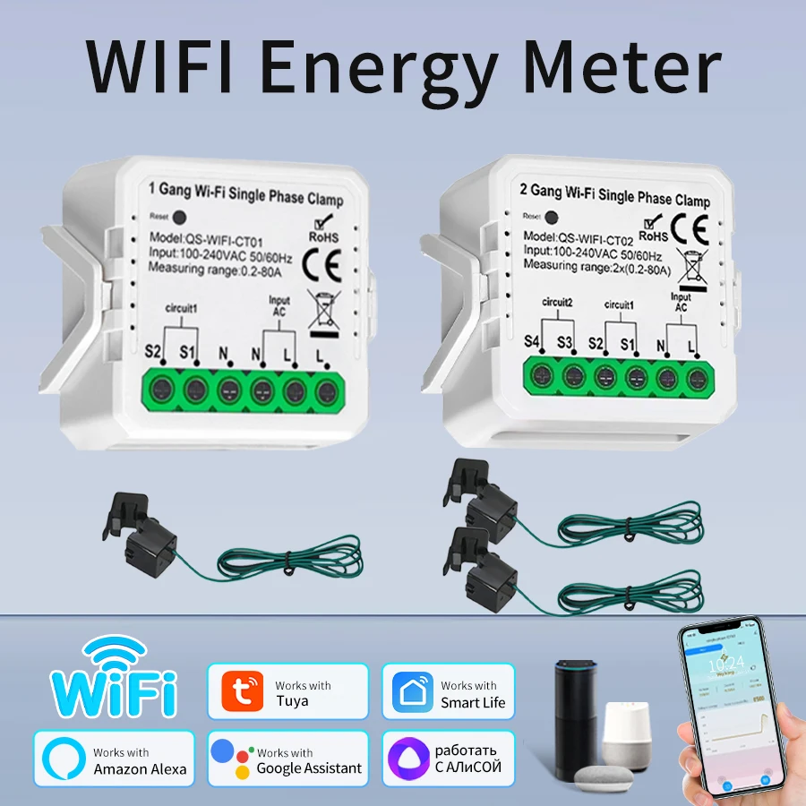 1/2CH Tuya Wifi Cur… - image