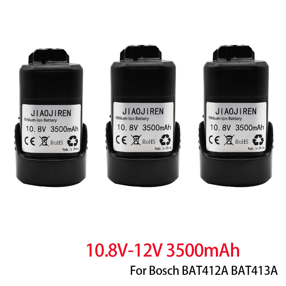 12V/10.8V 3500mAh per Bosch BAT411 Batteria agli ioni di litio ricaricata BAT411A BAT412 BAT412A BAT413 BAT413A e 3.0Ah