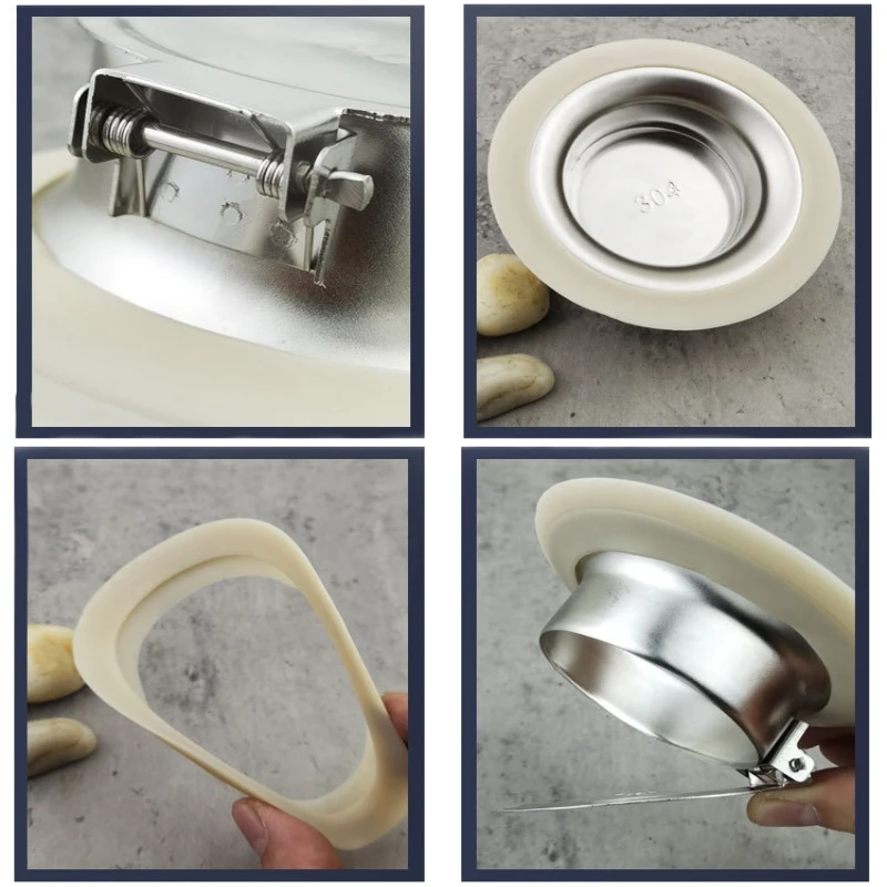 Squatting Pan Anti-smell Plug Stainless Steel Squat Toilet Deodorize Stopper Bathtub Anti-blocking Cover Bathroom Accessories
