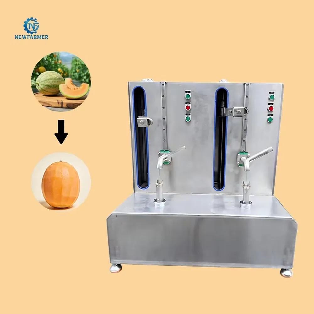 Semi Automatic Pineapple Peeling Machine Dual Working Position Fruit Vegetable Peeler Multi Functional Stainless Steel
