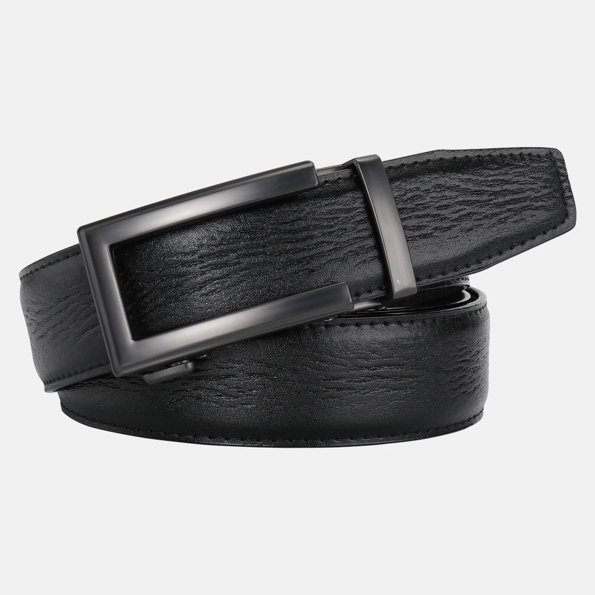 1PC  Men's Hollow Automatic Ratchet Belt, Dress Belt, Slide Buckle Adjustable Waist Belt for Suit Jeans Business Casual Outfit