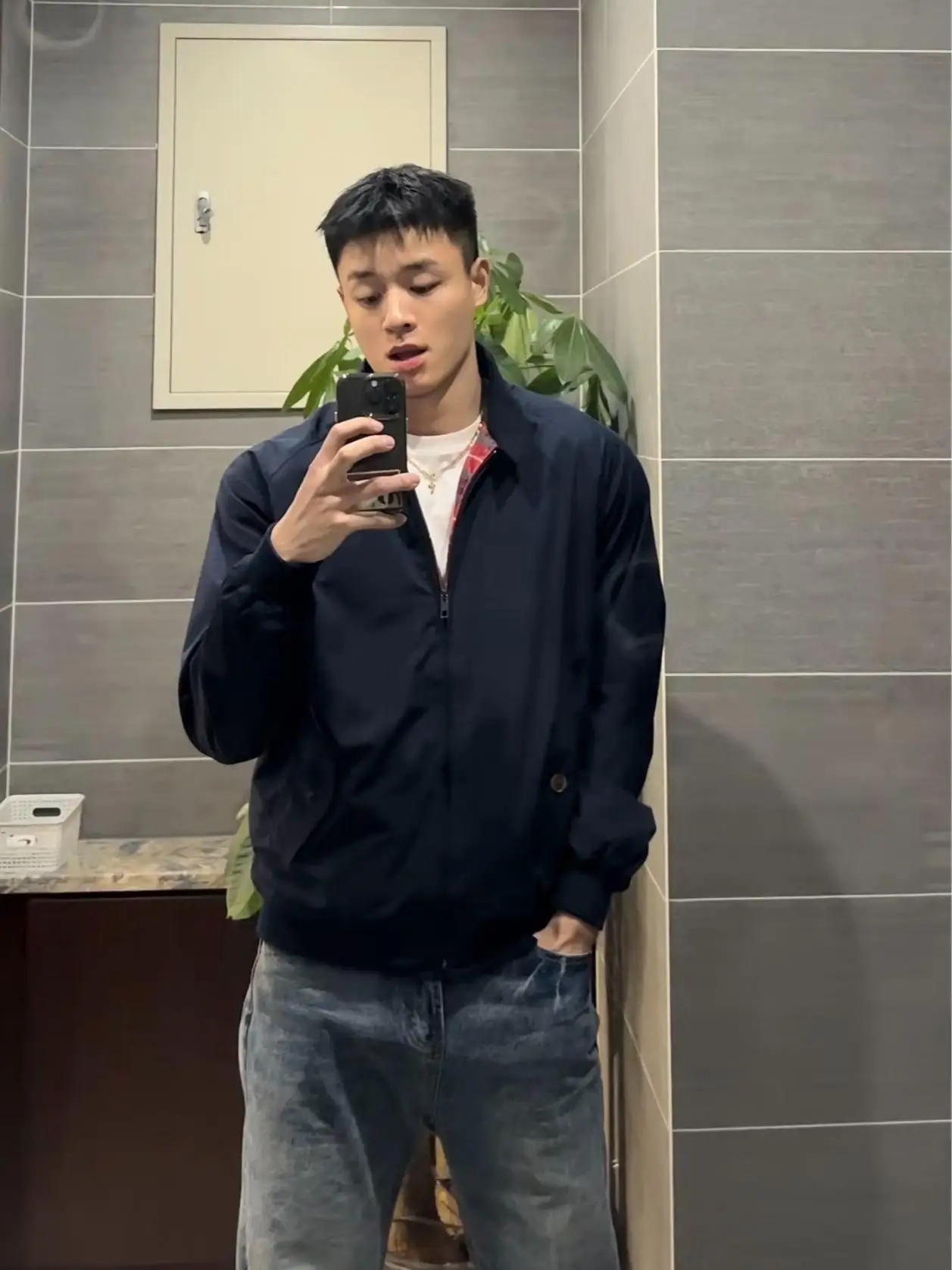 

Retro American Harington G9 Stand Collar Jaet ort Men's Motorcycle Anti-wind Spring Autumn Versatile Workwear Top