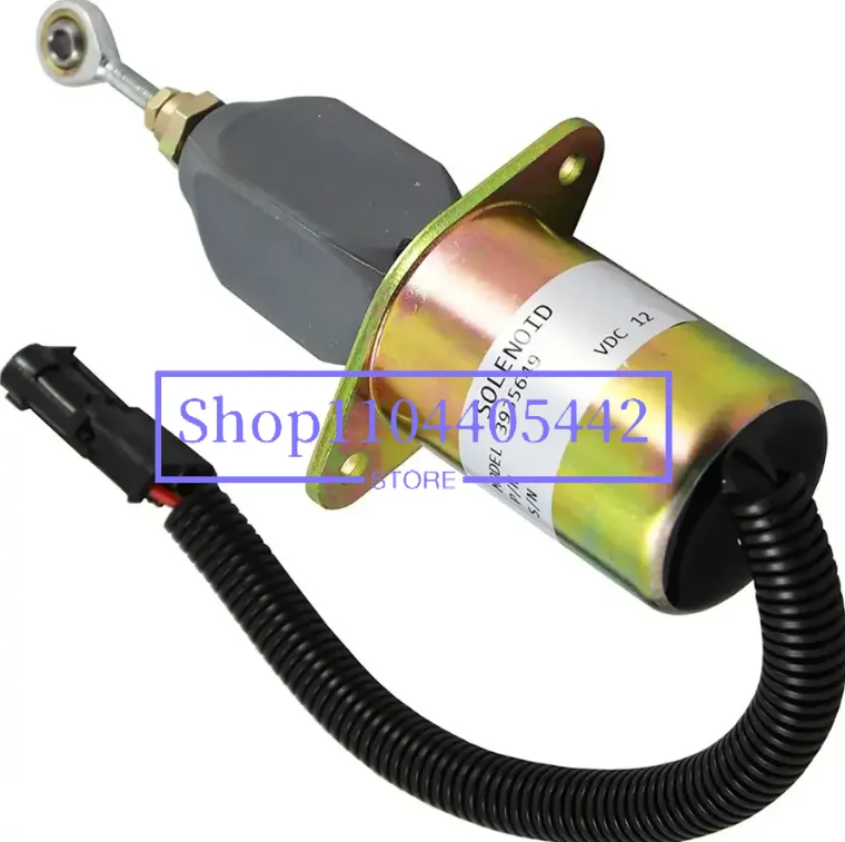 

12V 3935649 393-5649 Diesel Engine Flameout Solenoid Valve For 6CT 5.9L 8.3L Engine