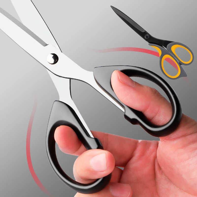 مكافحة عصا مكافحة الصدأ مقص مكتب والمنزل مقص الفولاذ المقاوم للصدأ الخياطة مقص الصلبة ودائمة سبائك المقصات 175 مللي متر