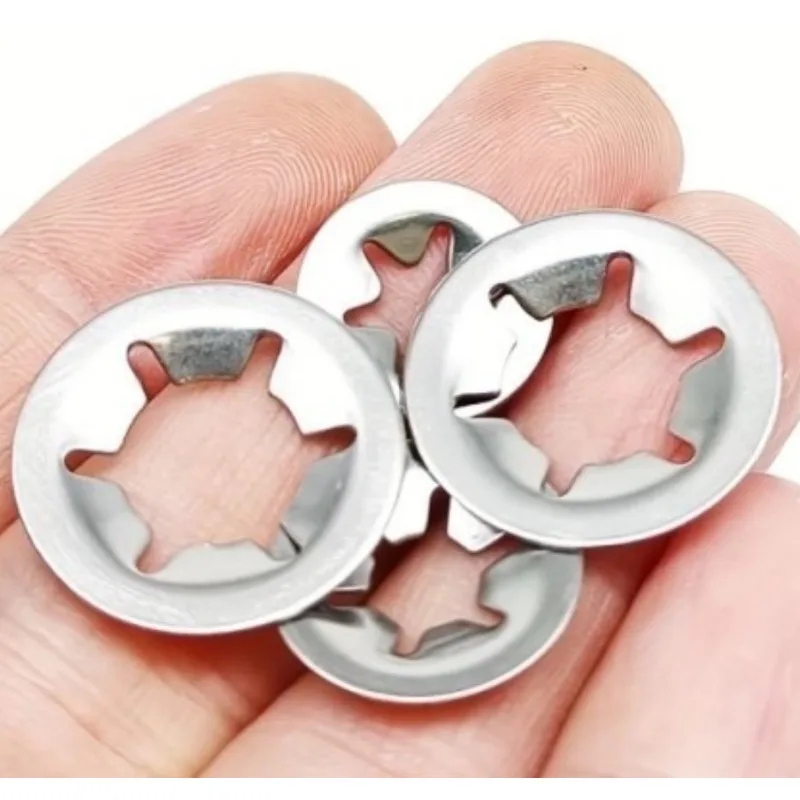 10/50/100Pcs Star Lcok Plum Washers Internal Tooth Locking Washer M2M2.5 M3 M4 M5 M6 M8 M10 M12 Shaft Bearing Retaining Rings