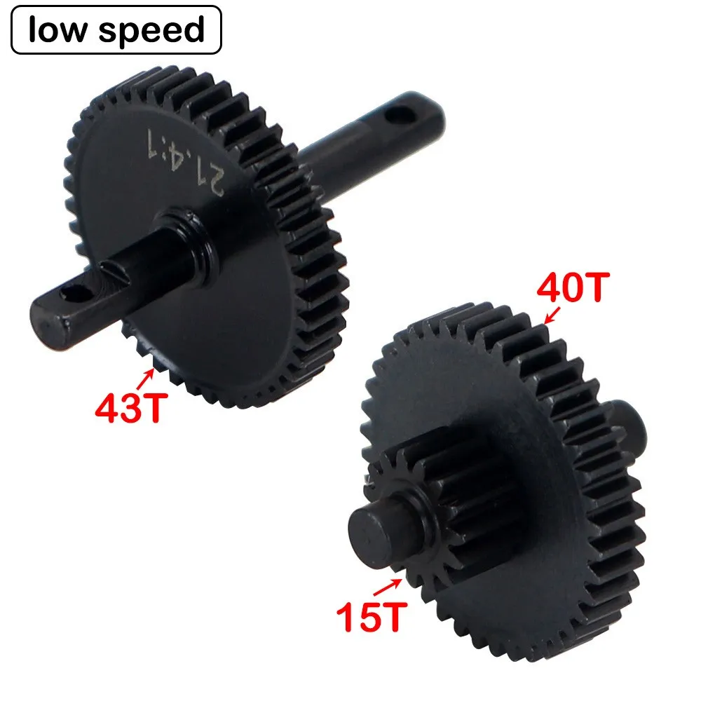 Stainless Steel Overdrive Underdrive Transmission Gear Pinion Set For 1/18 Traxxas Trx4m Bronco Defender Rc Crawler Car Upgrade