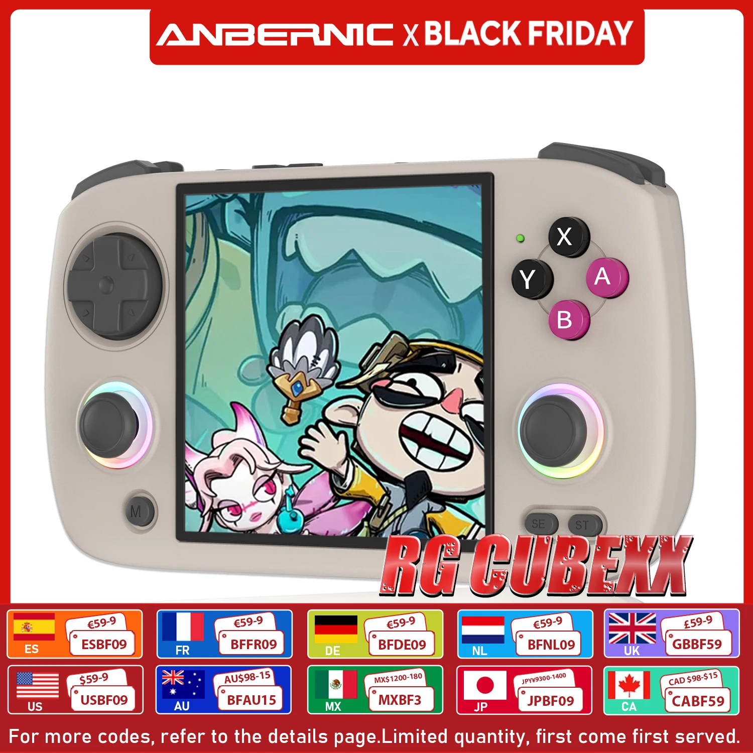 

Портативная игровая консоль ANBERNIC RG CubeXX, 3,95-дюймовый IPS-экран, 64-битная система Linux, поддержка 5G WiFi, Bluetooth и ТВ-выхода HD