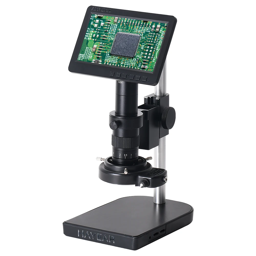 26MP 1080P FHD Microscope Camera Digital Electronic Microscope 7 Inches ALL-in-One Microscope for Phone Repair PCB Soldering