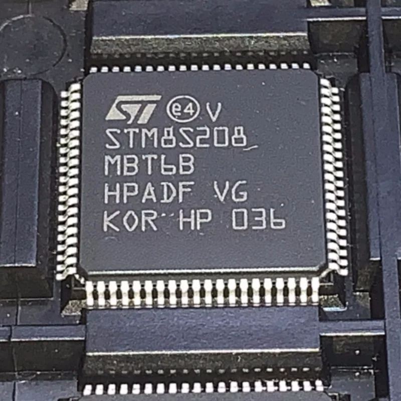 1PCS STM8S208MBT6B LQFP80 8-bit MCU Chip 128K Flash 24MHz CAN 2.0 10-bit ADC SPI I2C UART LIN Microcontroller