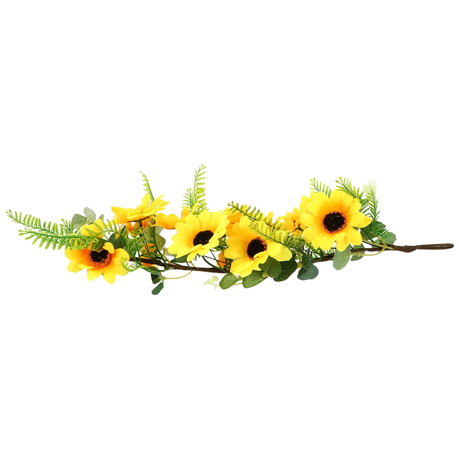 

1Pcs Simulation Sunflower Hanging Rattan Plastic Fine Workmanship Romantic Wedding Party Festival Wall Decoration
