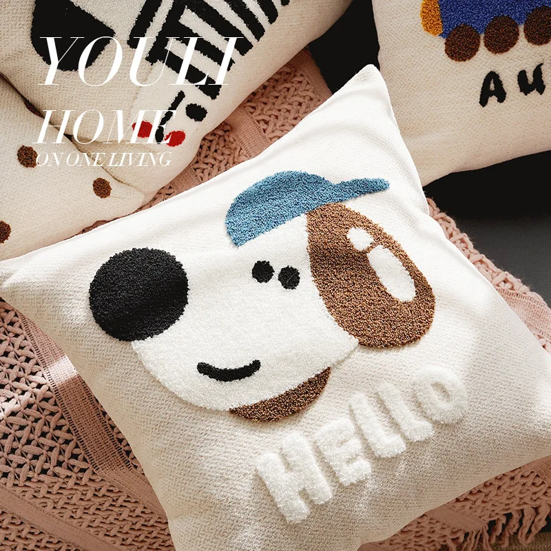 30x50/45x45cm Cartoon Cute Dopamine Cushion Cover Living Room Sofa Throw Pillow Cover Bed Girl Couch Pillowcase for Home Decor