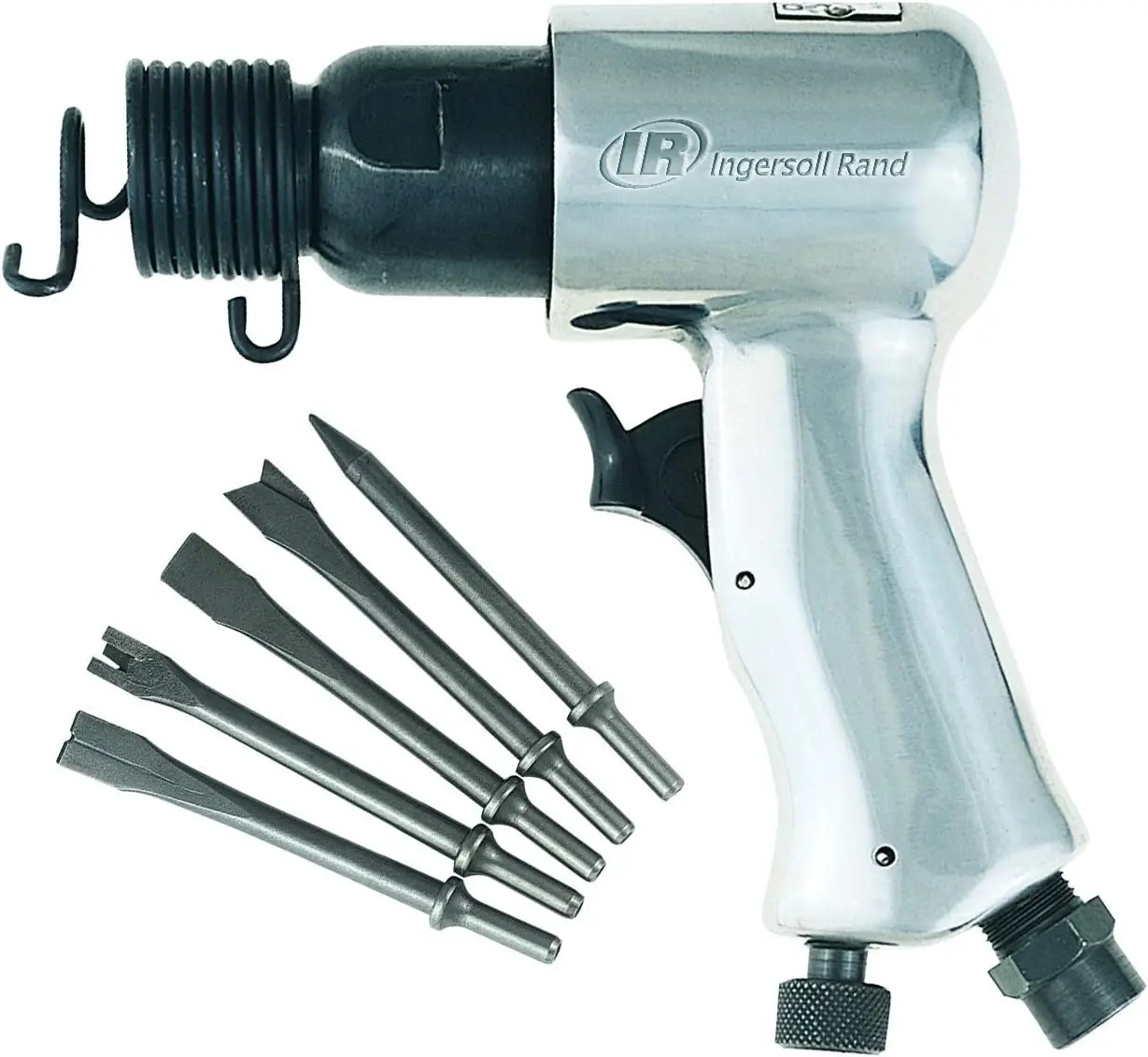 

5,000 Blows-Per-Minute Pneumatic Hammer with 5-Piece Chisel Set for Efficient Standard Duty Work