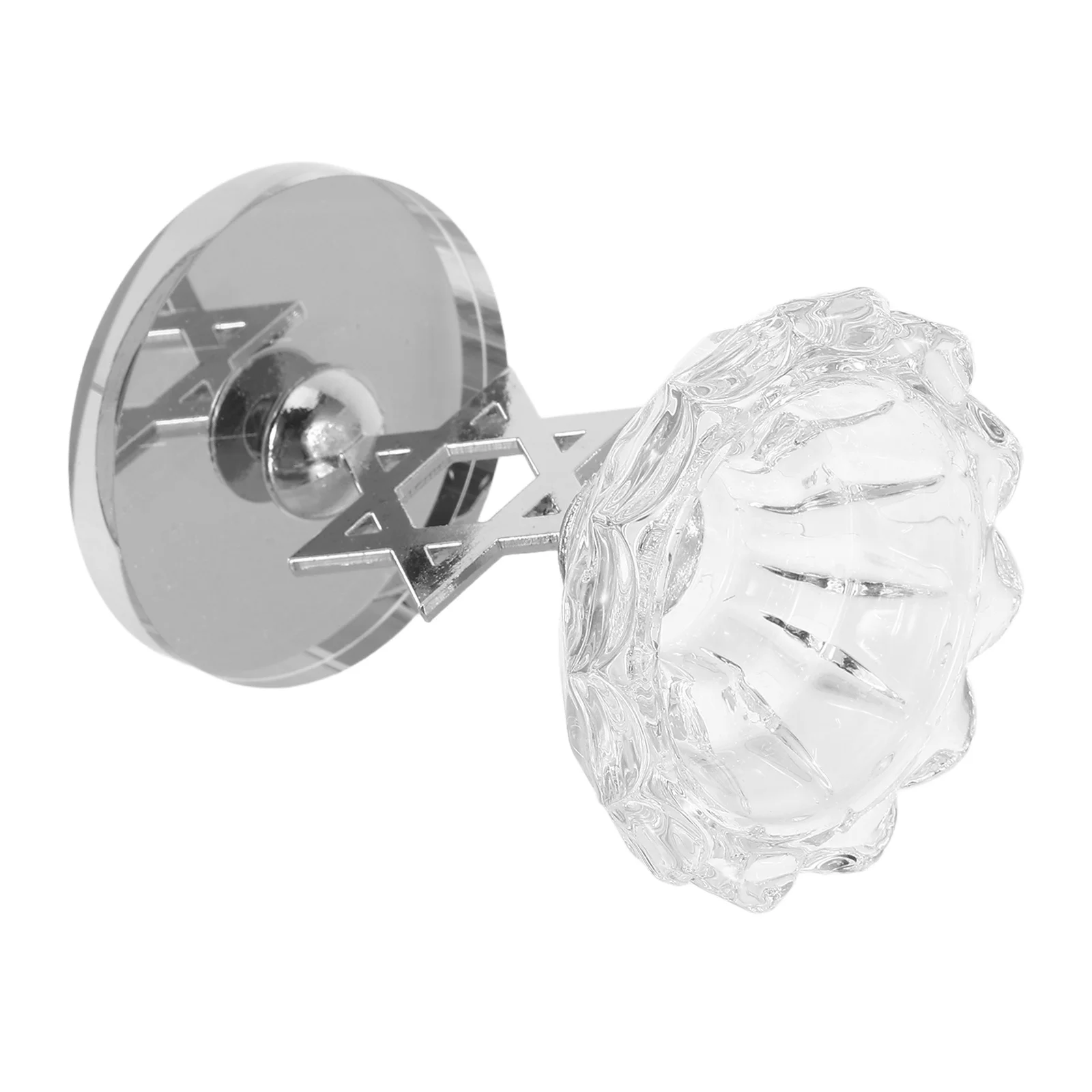 

Crystal Holder Set of 4 Clear Premium Quality for Party Event Decor Elegant Flame Resistant Display Stand