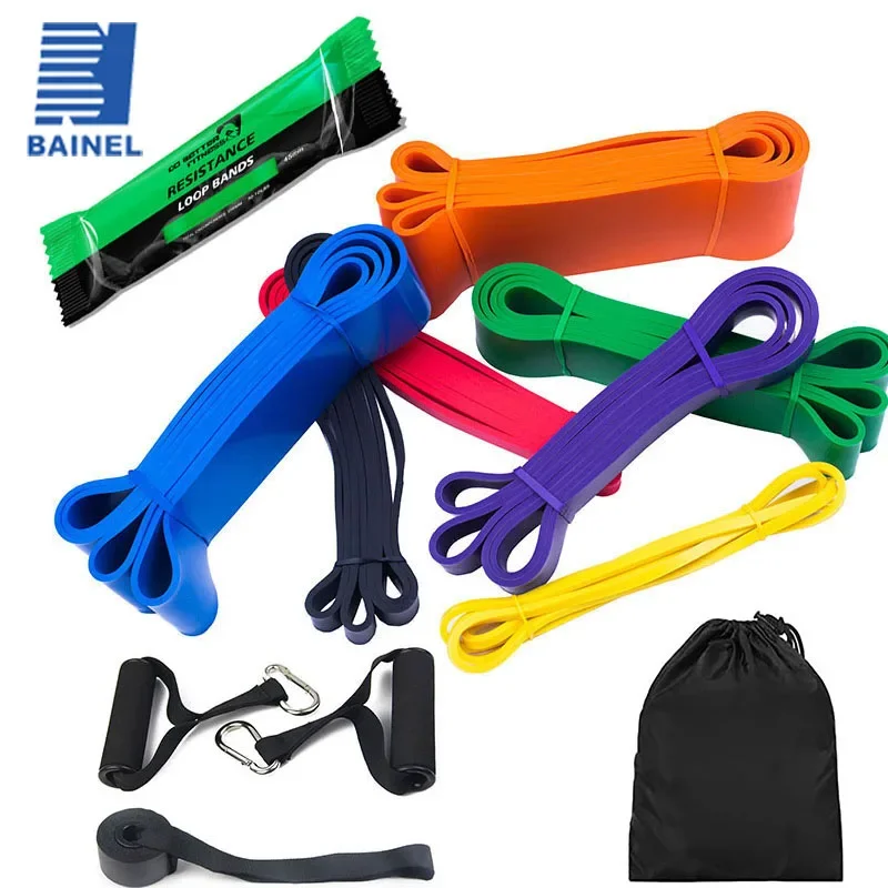Workout Pilates Latex Resistance Band Exercise Elastic Band for Sport Strength Pull Up Assist Band Heavy Duty Fitness Equipment