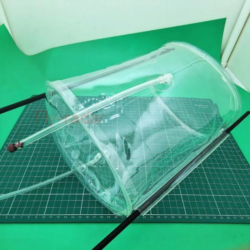 Elliptical Corrosion-resistant Soft Fuel Oil Tank 23x18x14cm Suit for 6x4mm Fuel Tube for RC Model Boat Airplane Turbojet