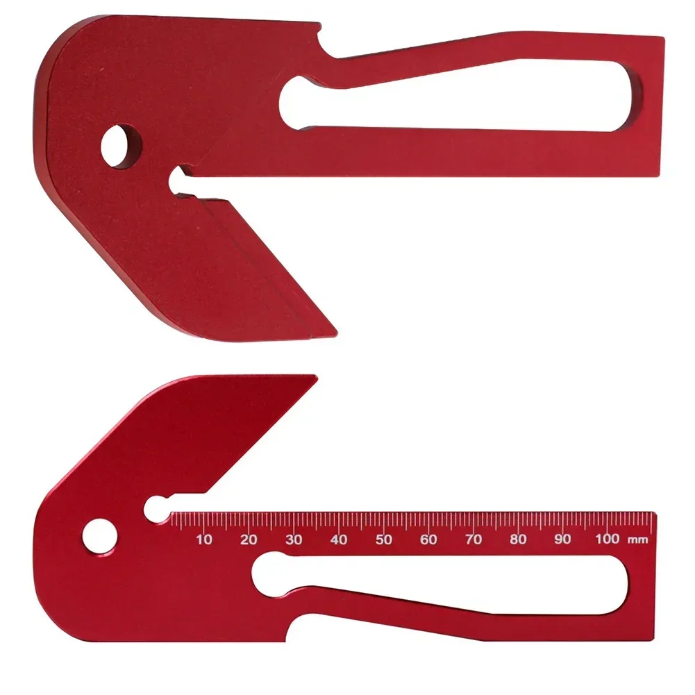 45/90 Degree Center Finder Aluminum Alloy Right Angle Line Gauge For Woodworking Square Aluminum Alloy Center Finder