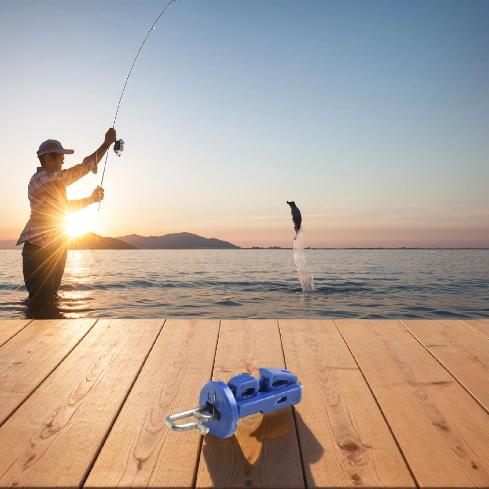 

Fishing Bait Release Clips Outdoor 10 Pcs/set 28g/pack 40*8*8mm ABS + Stainless Steel Blue Parts For Sea Fishing