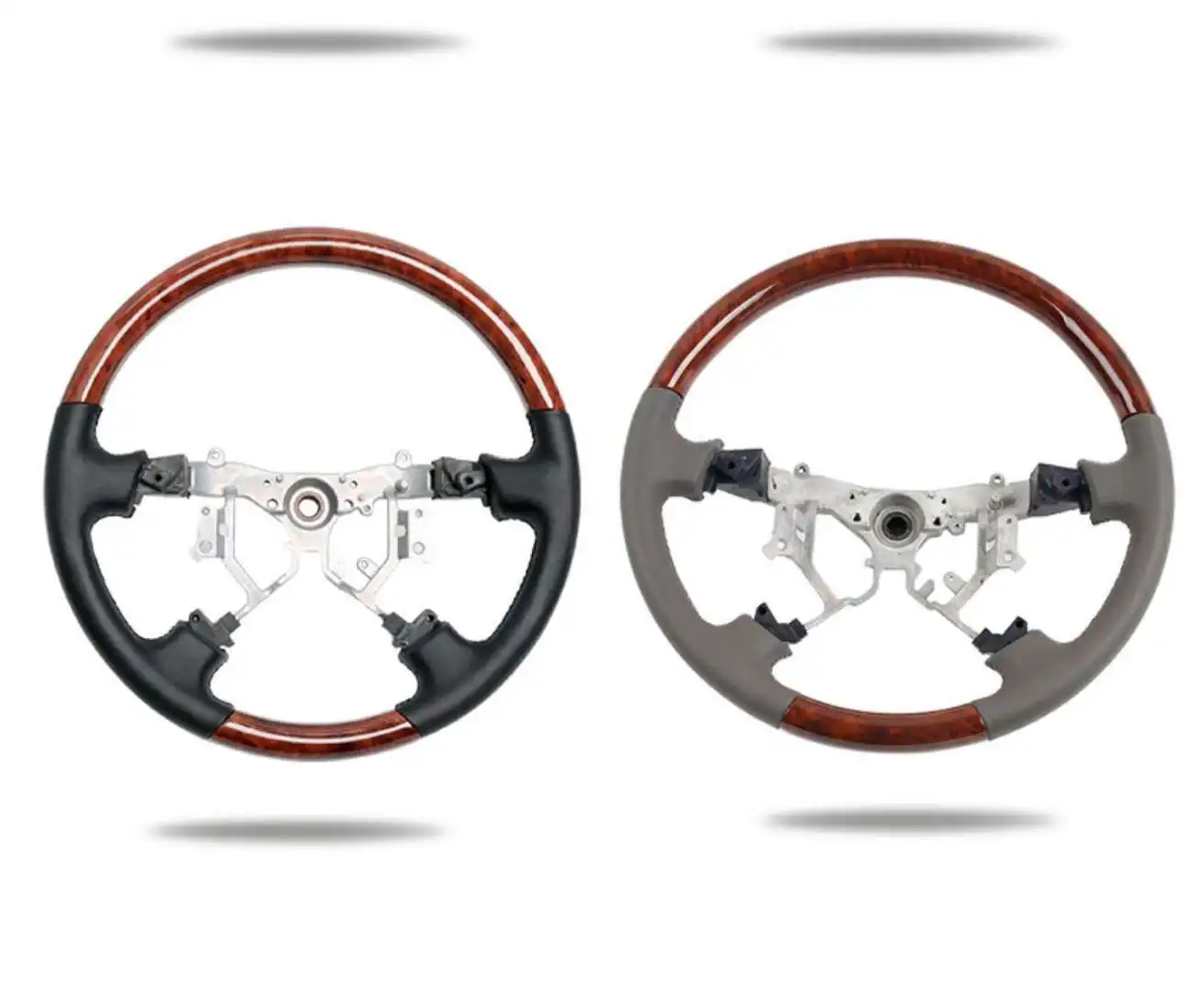 Suitable for Toyota Prado mahogany steering wheel