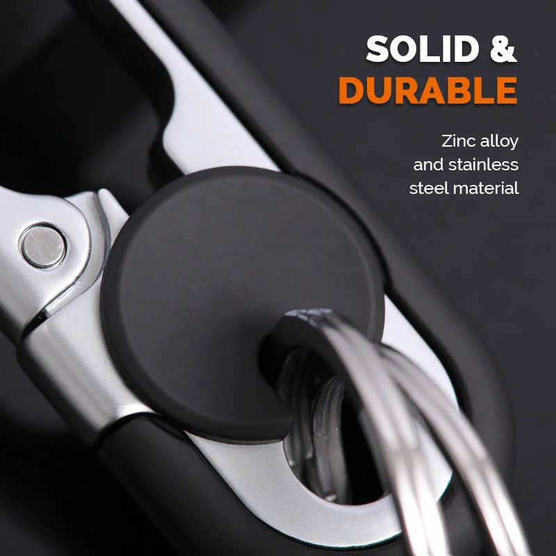 Men’s Car Key Chain Fashion Keychain Key Holder Metal Key Ring Car Styling Auto Car Accessories Mini Key Chain Men's Gift
