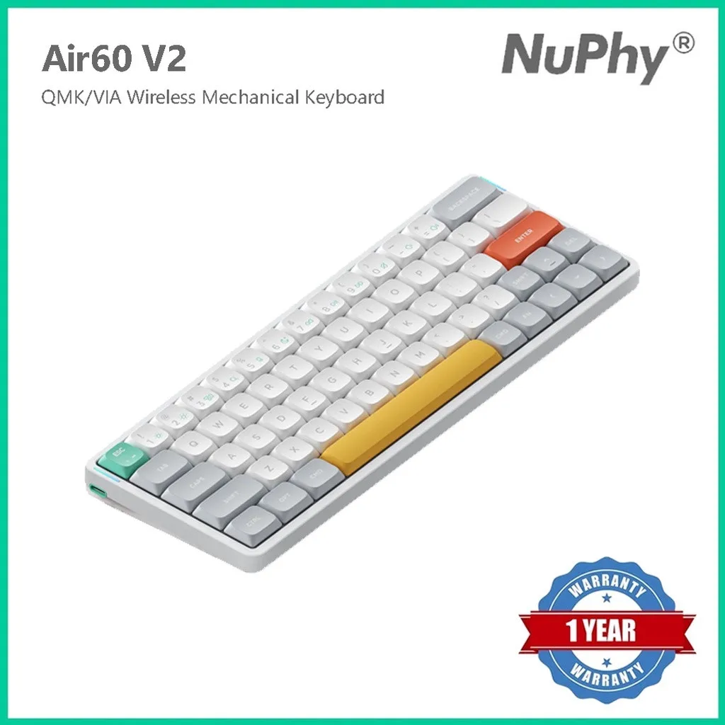 NuPhy Air60 V2 QMK/VIA Wireless Mechanical Keyboard