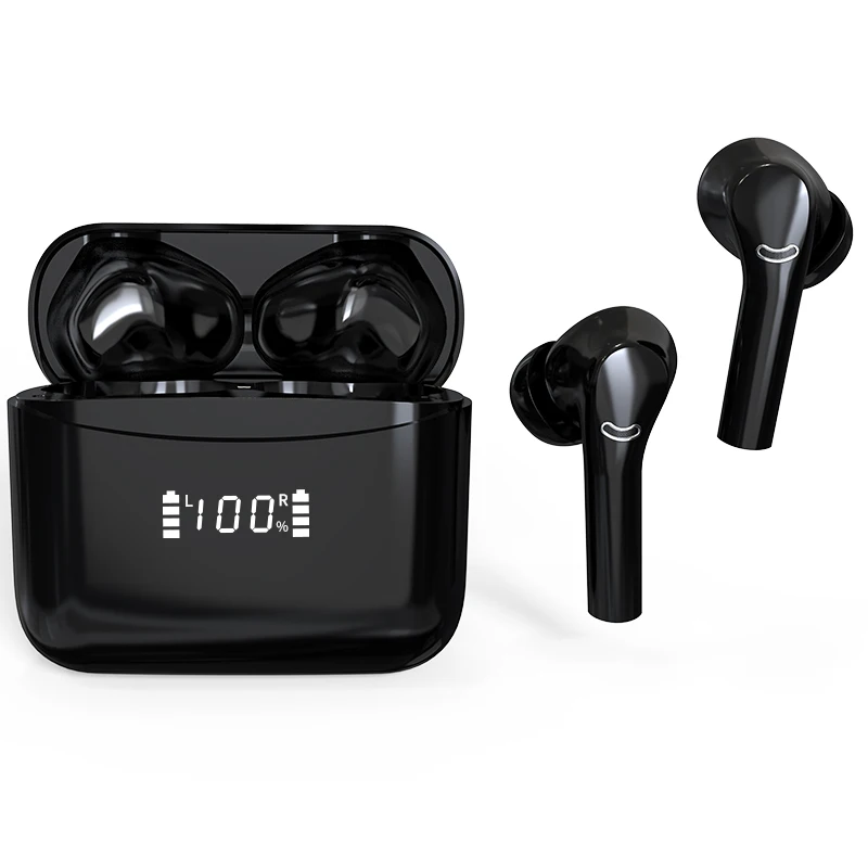 J5 Pro Private Mold True Wireless HIFI Earbuds ENC Noise Reduction Waterproof Stereo Earbuds BT5.3 TWS Headset LED Display Touch