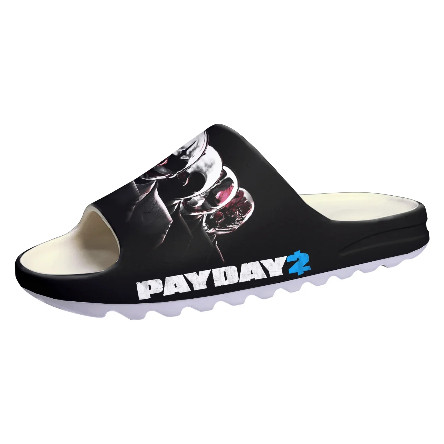 PAYDAY 2 Custom Soft Sole Sllipers Hot Cartoon Game Mens Womens Teenager Fashion Home Clogs Custom Water Shoes on Shit Sandals