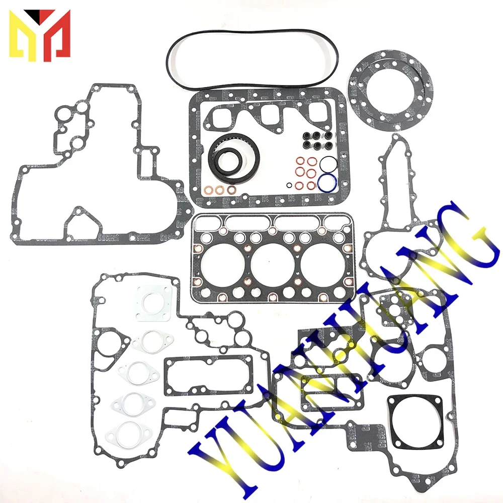 D1302 Overhual Gasket Kit Cylinder Head Gasket Set for Kubota Tractor KH60