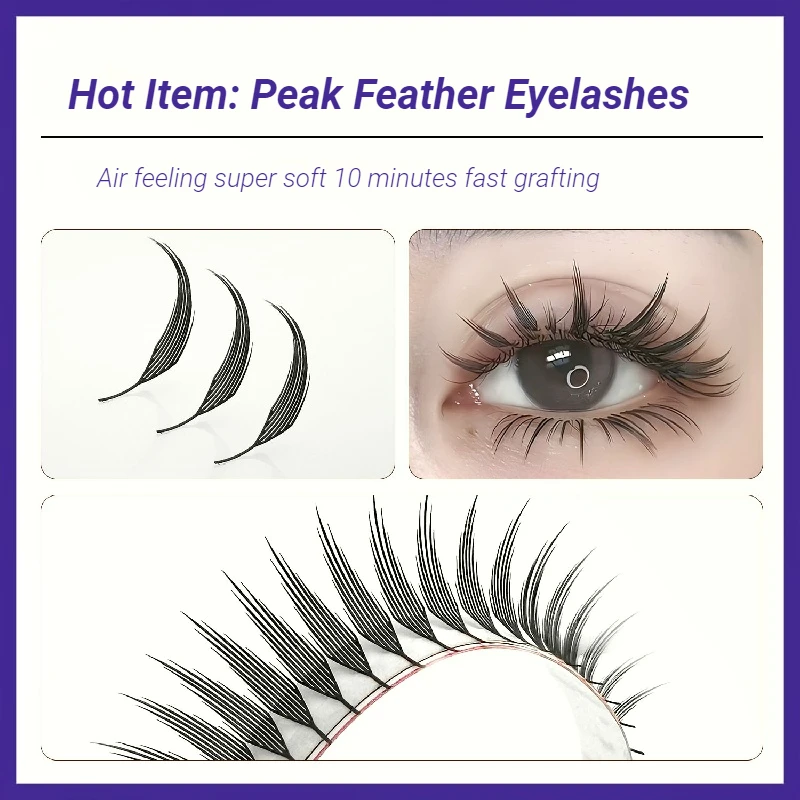 Falsche Wimpern Manga Federwimpern Cosplay Wimpernbüschel Make-up-Tools