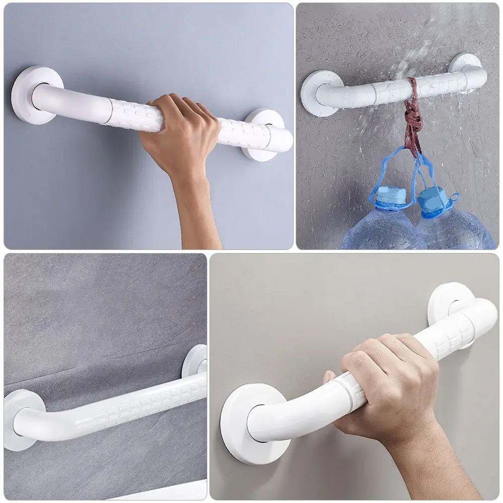 Bathroom Anti-Slip Grab Bar Multi-Use Toilet Shower Handle Stainless Steel Plastic Handrail Safe Non-Slip Grab Bar