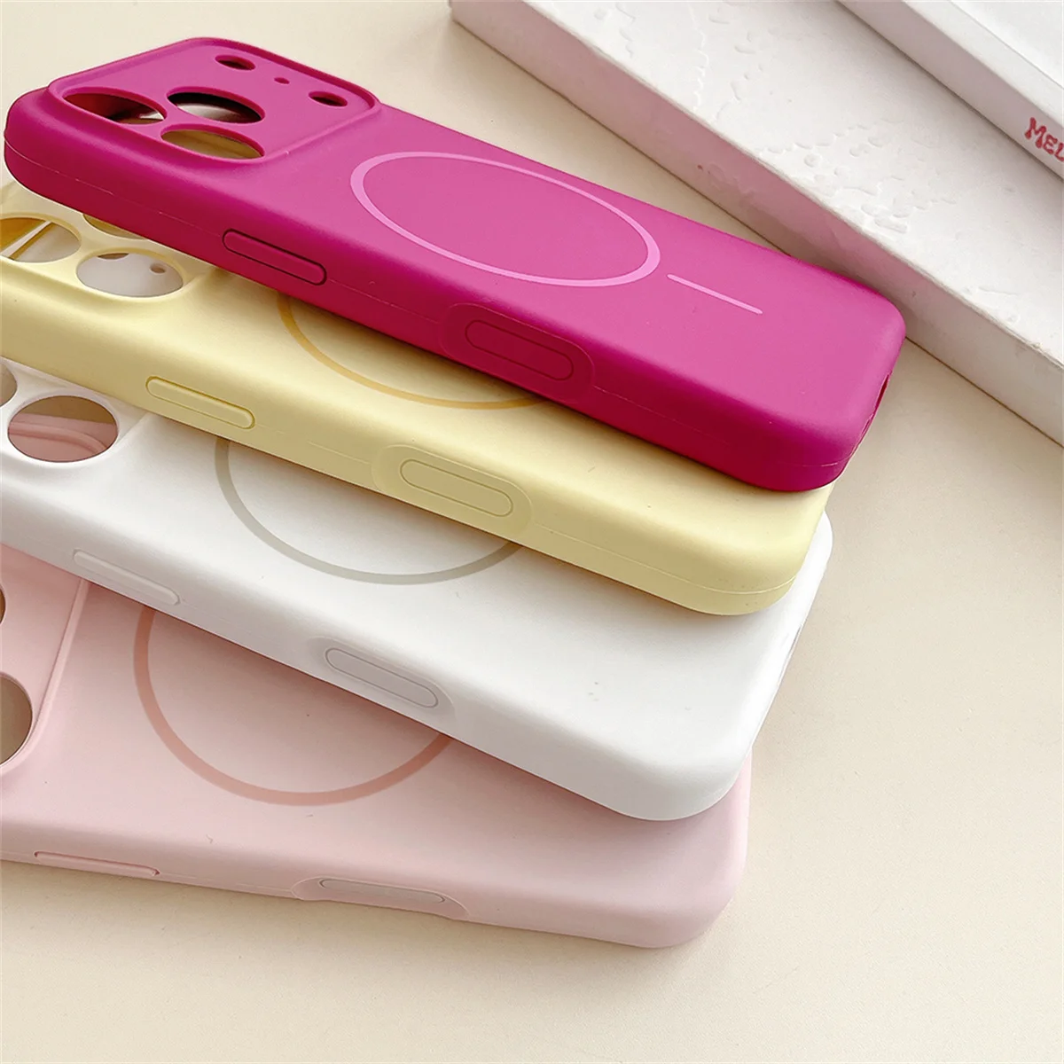 Soft Silicone for Magsafe Magnetic Phone Case for Apple  IPhone 17 Air 16 15 14 13 12 Pro Max Wireless Charge Back Cover view 6