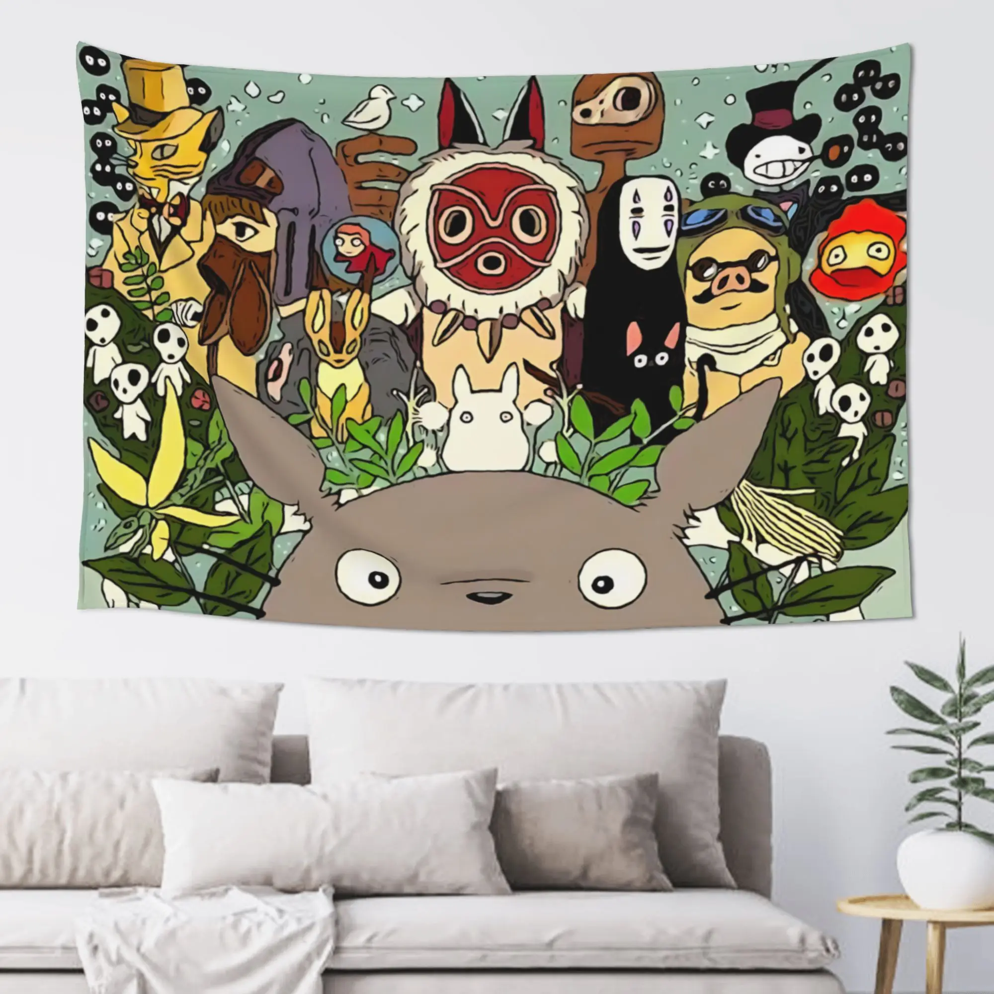 Anime My Neighbor Totoros Cutecore Tapestry Room decoration  Home Decoration Tapestry Decor Accessories Cute Room Decor