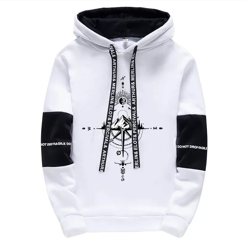 New Autumn Winter Men's Tracksuit Fashion Casual Hooded Sweatshirts Outdoors Sports Jogging Clothing Daily Single Hoodie Pants view 6