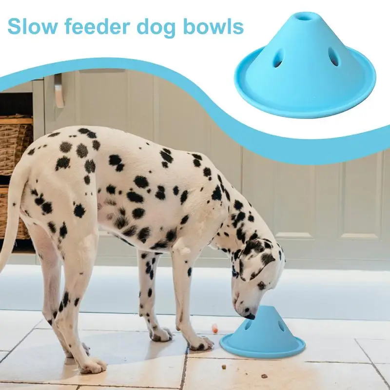 

Slow Feeder Bowl For Dogs Silicone Pet Feeder Accessory Silicone Licking Bowl Food Dispenser Anti-Choking Puzzle Dog Food Bowls