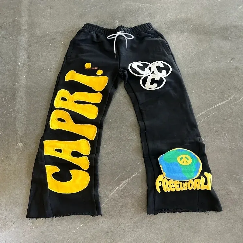 2026 New Summer American Letter Printing Personalized Street Sweatpants High Street Trendy Adult Chirdren Loose Fashion Trousers