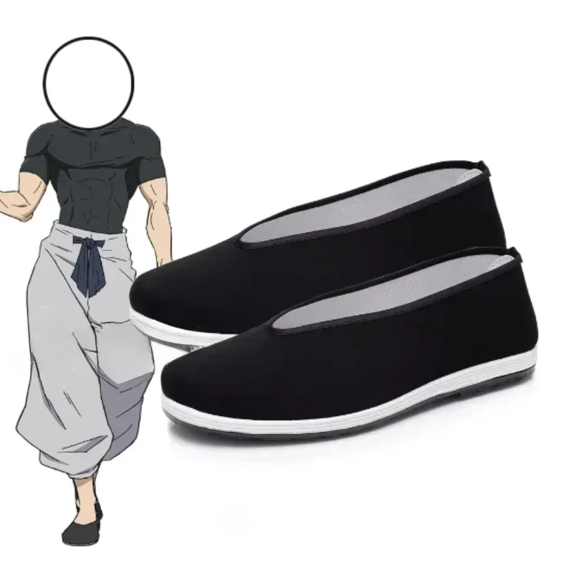 Zapatos de Cosplay de Anime Jujutsu Kaisen Toji Fushiguro para hombres y mujeres, zapatos de Kung Fu, zapatos de juego de rol para Carnaval y Halloween, accesorios