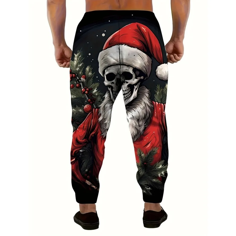 Skull Graphic Sweatpants for Men 2