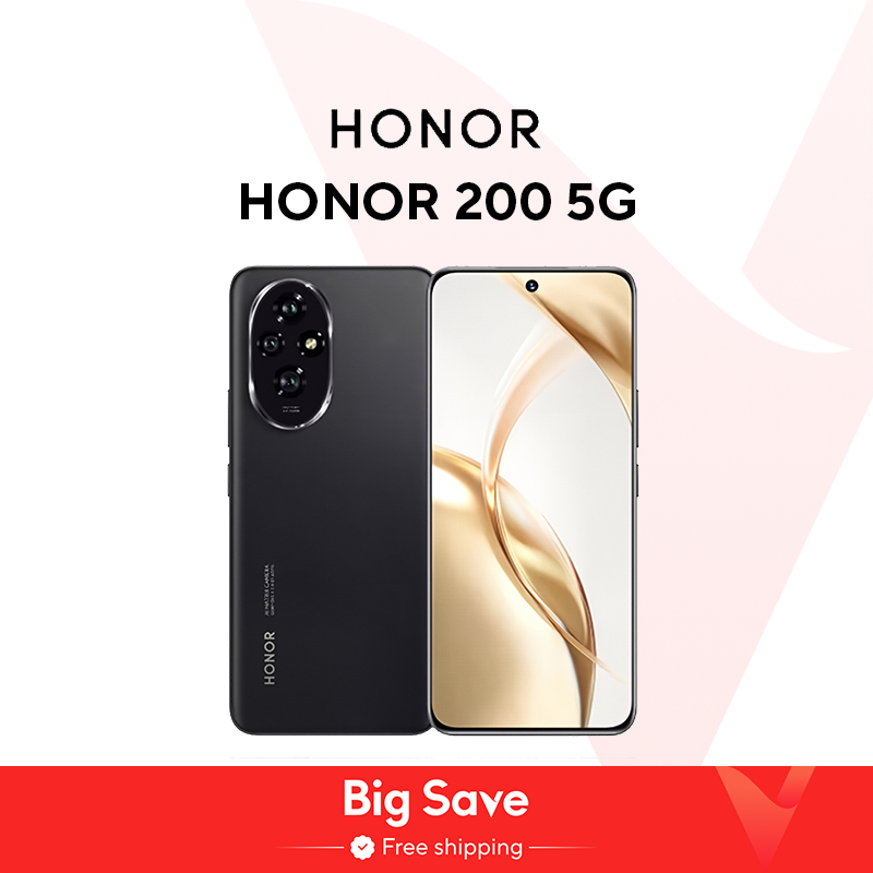 Global Version HONOR 200 5G Smartphone Snapdragon 7 Gen 3 Android 14 6.7'' AMOLED Display 5200mAh Battery Phone