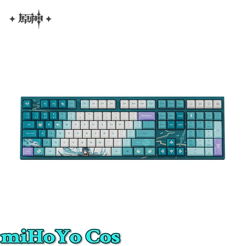 

[Genuine] miHoYo Official Game Genshin Impact Xiao Cosplay 3D DIY Mechanical Keyboard Anime Cartoon Computer Accessories