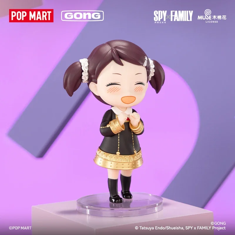 POPMART GONG SPY FAMILY Anya الحياة اليومية DLC سلسلة صندوق أعمى تخمين حقيبة اللعب الأصلية دمية لطيف أنيمي الشكل الحلي هدية
