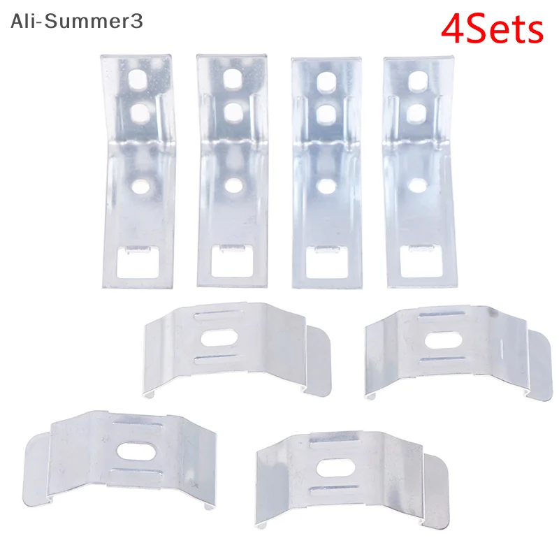 4Sets Jalousien Zubehör Metall Lamellen Halterung Montage Halter Klammern Vorhang Befestigung Für Fenster Fixierung