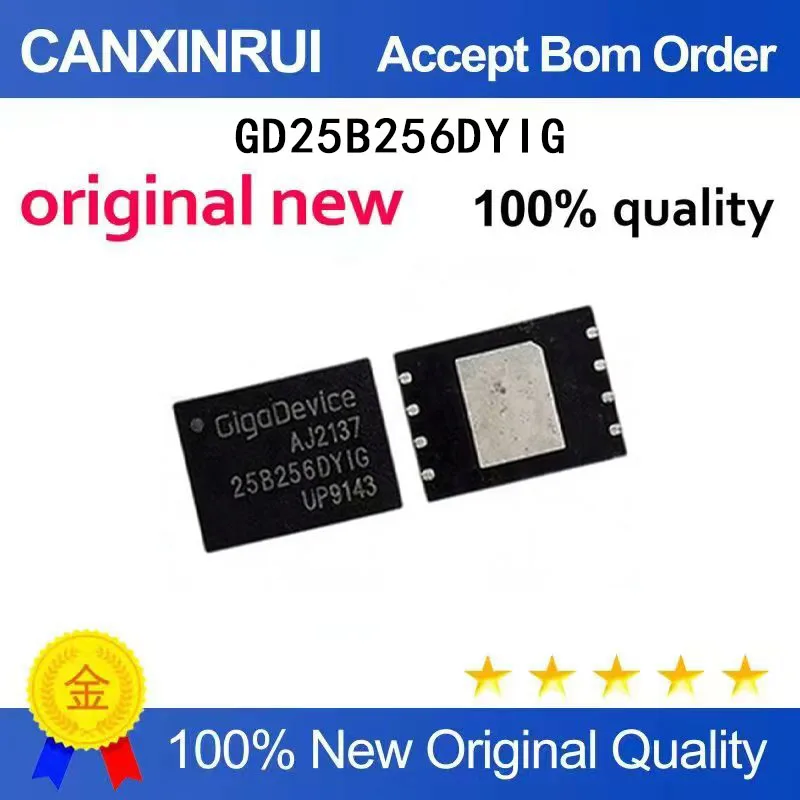 

(5-100 Pieces) Brand new original GD25B256DYIGR GD25B256DYIG QFN spot chip