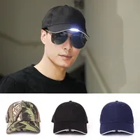Night LED Lighting Cap Camouflage Luminous Fishing Mountaineering Hunting Baseball Cap Mountaineering Hat