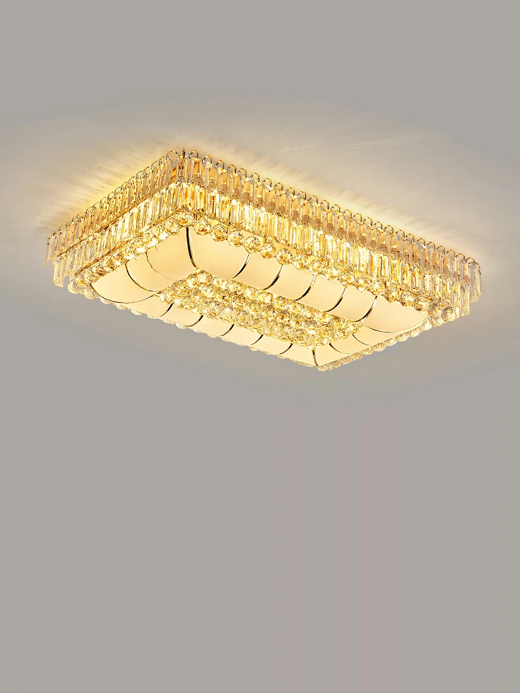 Imagem -04 - Lustre de Teto de Cristal Lâmpada do Teto para Sala de Estar Redondo Led Dimmabe Cromado Dourado k9 Home Deco 2024