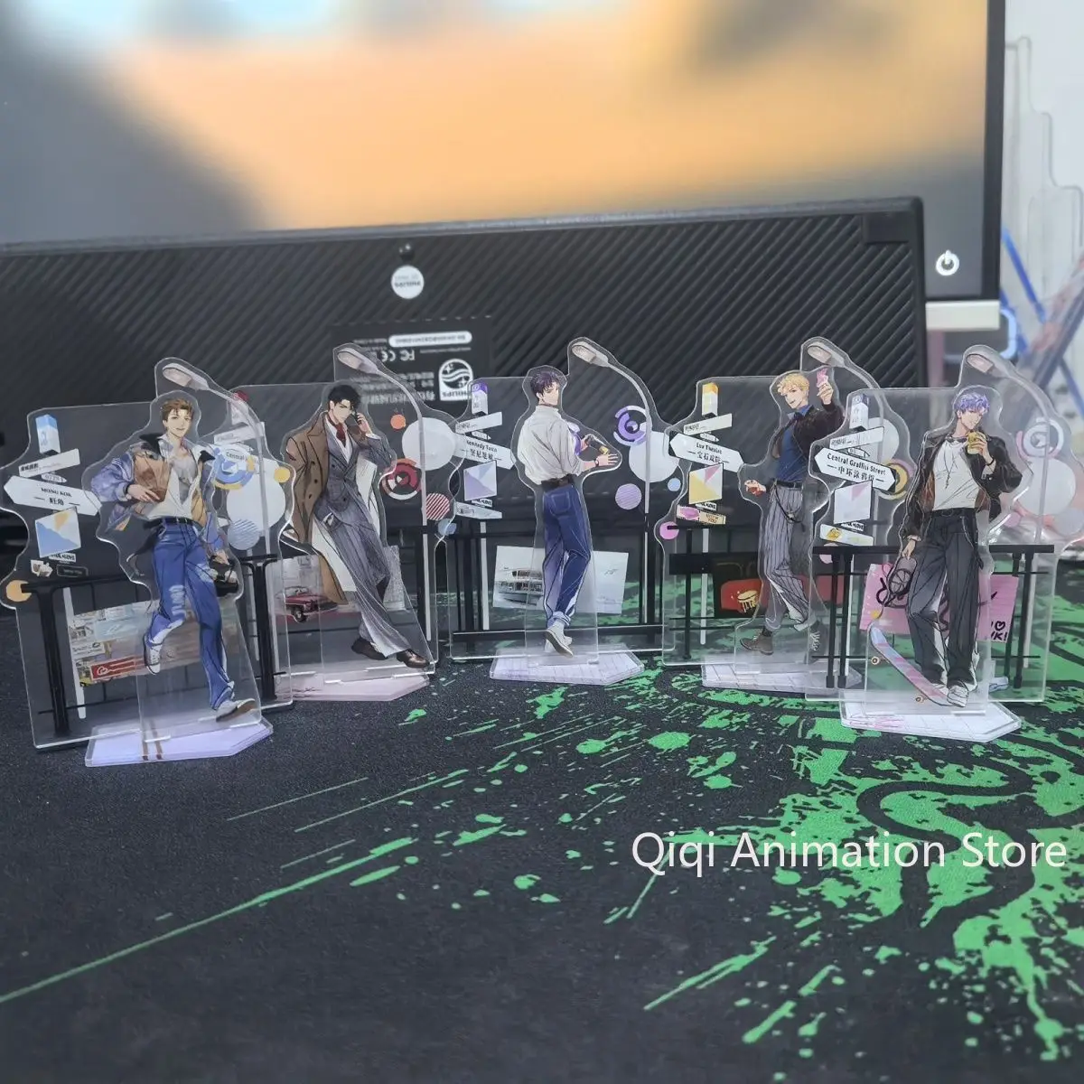 

Anime Mr Love: Queen's Choice Acrylic Stand Model Figures Shaw Lucien Cosplay Desk Decor Model Plate Props Christmas Gifts