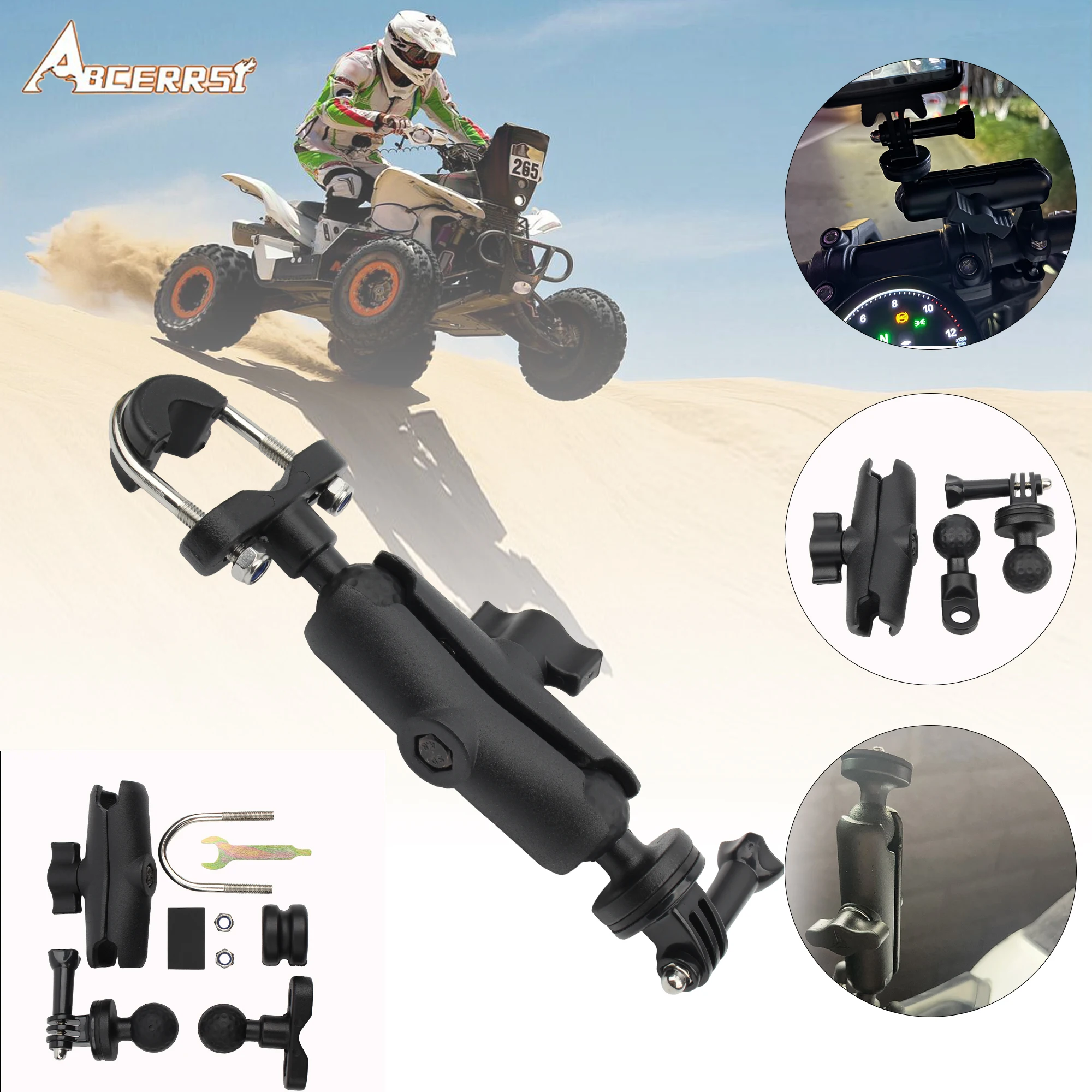 

Motorcycle Support Handlebar Mount Riding Camera Bracket For Insta360 X3 X4 DJI Action Camera Action Cameras Accessories