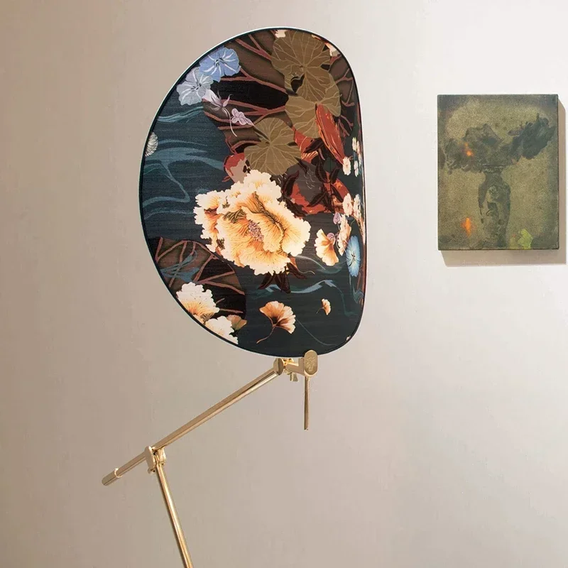 

Hot sales Italian designer creative art all copper light luxury living room, sofa side bedroom, high-end floor lamp