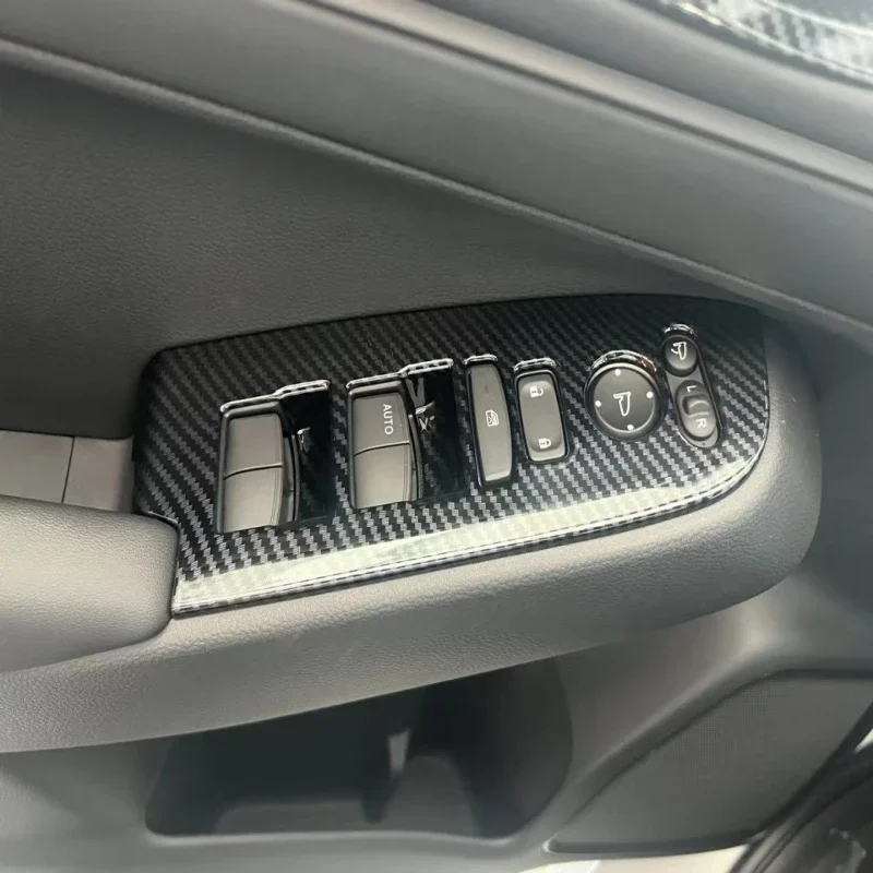 RHD LHD For Honda Vezel HR-V E:HEV 2021 2022 2023 ABS Window Glass Lift Button Trim Switch Cover Door Armrest Panel Sticker