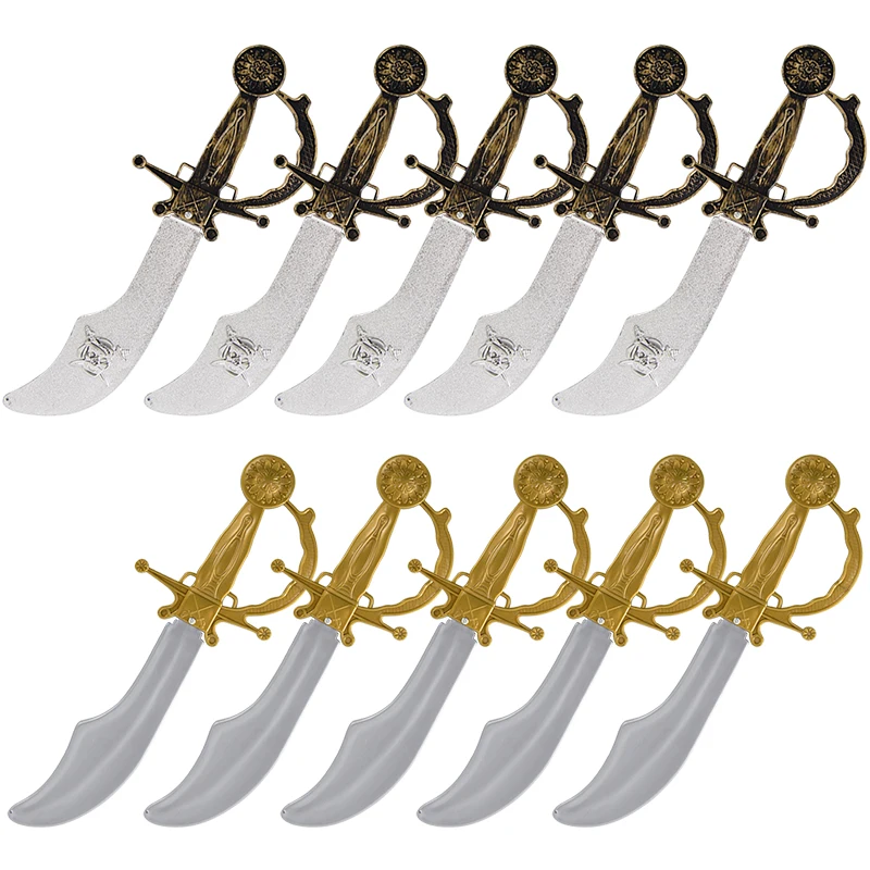 Pirate Captain Cosplay Costume Props Eye Patch Weapons Set Kids Favors Gift Toy for Birthday Party Halloween Costume Decorations