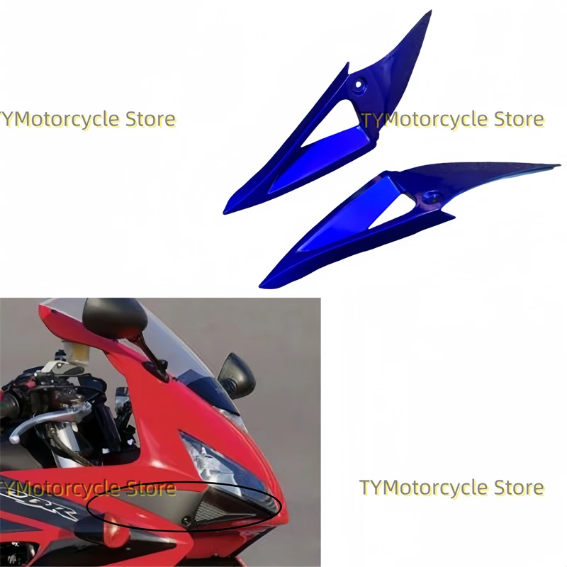 

Blue Motorcycle Headlight Side Panels Cover Fairing Accessories Fit for HONDA CBR1000RR 2004 2005