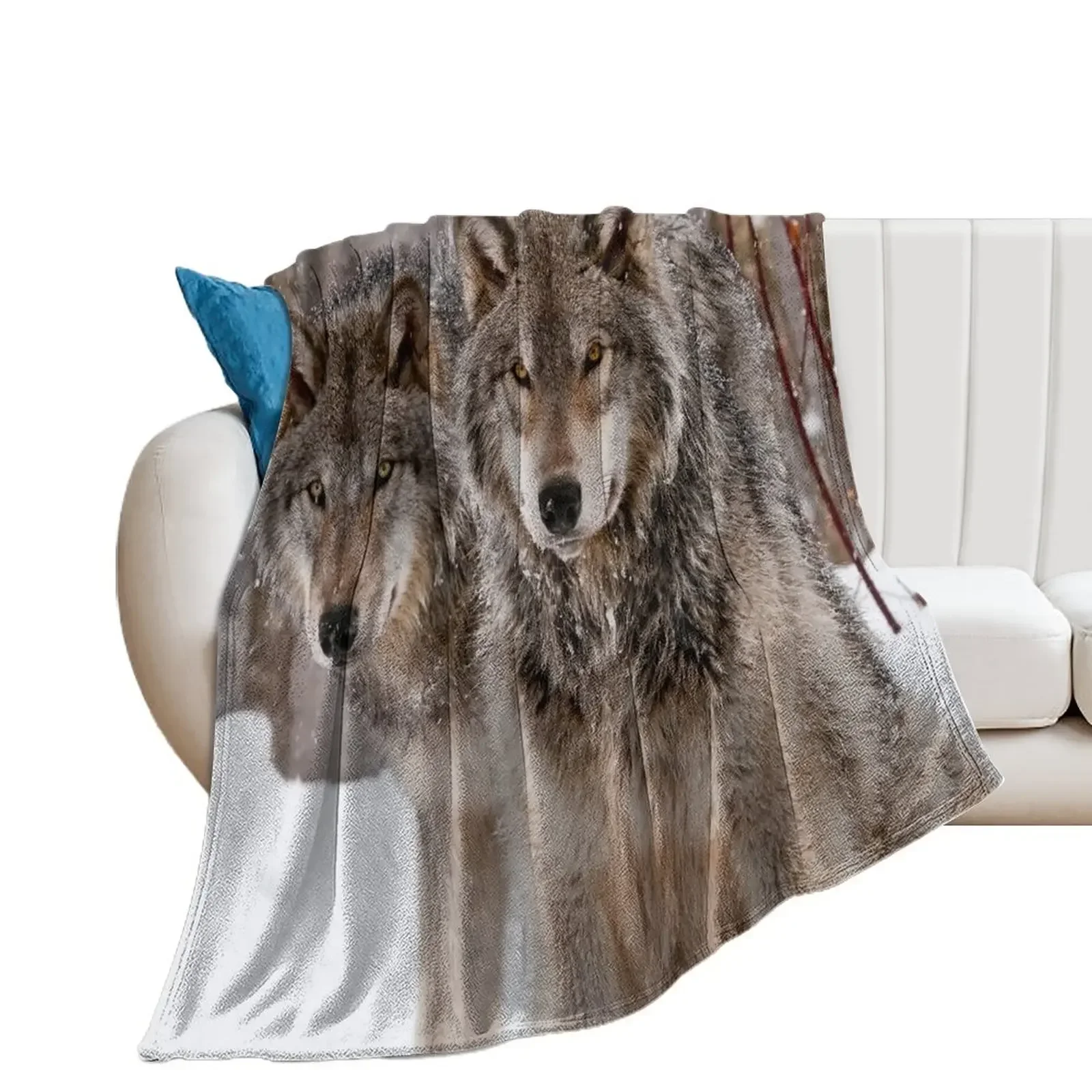 

Timber Wolves Throw Blanket halloween Beach Soft Beds Decorative Sofa Blankets